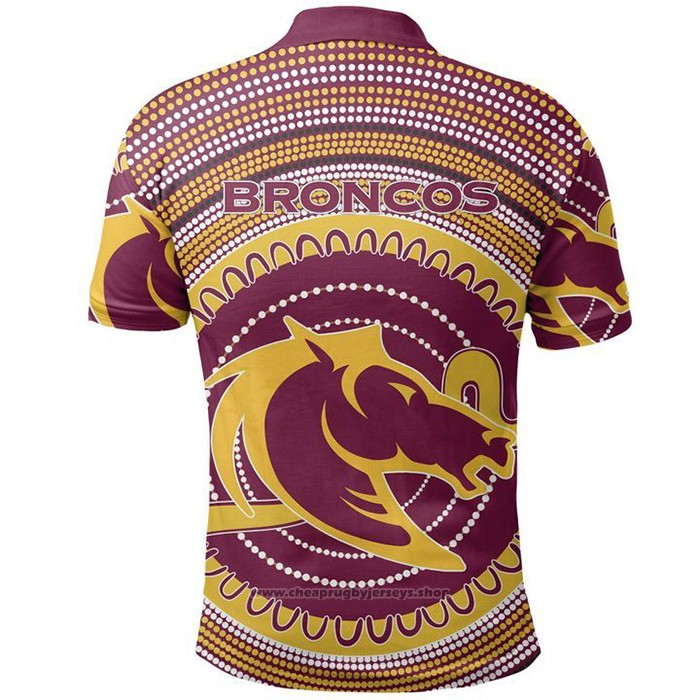 Polo Brisbane Broncos Rugby Jersey 2021 Indigenous